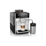Siemens Eq.6 Plus S300 Αυτόματη Μηχανή Espresso 1500W Πίεσης 15bar για Cappuccino με Μύλο Άλεσης Ασημί TE653M11RW