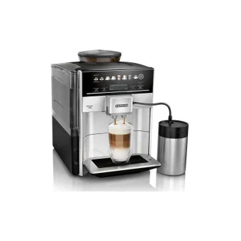 Siemens Eq.6 Plus S300 Αυτόματη Μηχανή Espresso 1500W Πίεσης 15bar για Cappuccino με Μύλο Άλεσης Ασημί TE653M11RW