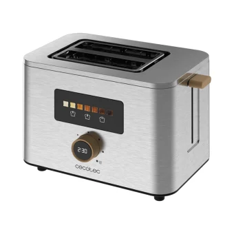 Cecotec Touch&Toast Double Φρυγανιέρα 2 Θέσεων 950W Γκρι 4843