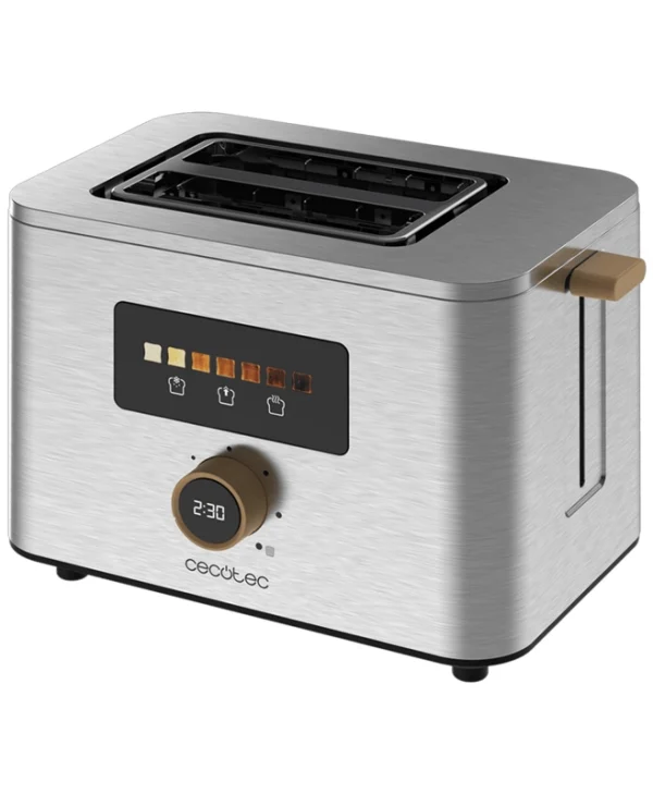 Cecotec Touch&Toast Double Φρυγανιέρα 2 Θέσεων 950W Γκρι 4843