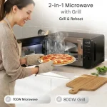 Profi Cook PC-MWG 1319 Φούρνος Μικροκυμάτων με Grill 20lt Μαύρος 501319 - Image 6