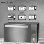 Profi Cook PC-MWG 1204 Φούρνος Μικροκυμάτων με Grill 23lt Μαύρος 501204 - Image 7