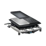 Steba RC 4 Plus Deluxe Επιτραπέζια Ηλεκτρική Ψησταριά Raclette Λείας και Αυλακωτής Πλάκας 1450W με Ρυθμιζόμενο Θερμοστάτη 39x37εκ. 622300 - Image 2