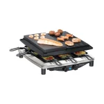 Steba RC 4 Plus Deluxe Επιτραπέζια Ηλεκτρική Ψησταριά Raclette Λείας και Αυλακωτής Πλάκας 1450W με Ρυθμιζόμενο Θερμοστάτη 39x37εκ. 622300 - Image 3