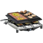 Steba RC 4 Plus Deluxe Επιτραπέζια Ηλεκτρική Ψησταριά Raclette Λείας και Αυλακωτής Πλάκας 1450W με Ρυθμιζόμενο Θερμοστάτη 39x37εκ. 622300 - Image 4