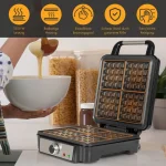 Profi Cook PC-WA 1241 Βαφλιέρα για Τετράγωνες Βάφλες 4 Θέσεων 1200W 501241 - Image 5
