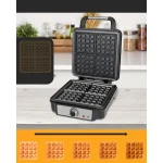 Profi Cook PC-WA 1241 Βαφλιέρα για Τετράγωνες Βάφλες 4 Θέσεων 1200W 501241 - Image 9