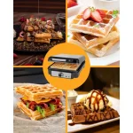 Profi Cook PC-WA 1241 Βαφλιέρα για Τετράγωνες Βάφλες 4 Θέσεων 1200W 501241 - Image 10