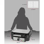 Profi Cook PC-WA 1240 Βαφλιέρα για Τετράγωνες Βάφλες 2 Θέσεων 1000W 501240 - Image 10