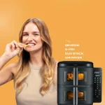 Severin S-fry Duo Stack Air Fryer με Διπλό Αποσπώμενο Κάδο 11lt Μαύρο FR 2468 - Image 2