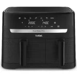 Tefal Dual Easy Air Fryer με Διπλό Αποσπώμενο Κάδο 8.3lt Μαύρο FY901N DUAL EASY FRY