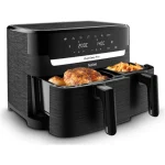 Tefal Dual Easy Air Fryer με Διπλό Αποσπώμενο Κάδο 8.3lt Μαύρο FY901N DUAL EASY FRY - Image 2