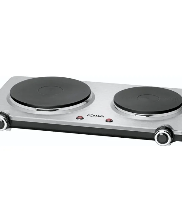 Bomann DKP 5033 E CB Επιτραπέζια Εστία Εμαγιέ Διπλή Inox 650331