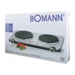 Bomann DKP 5033 E CB Επιτραπέζια Εστία Εμαγιέ Διπλή Inox 650331 - Image 2