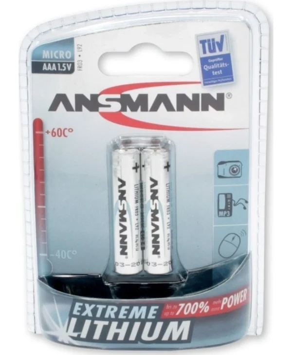 Ansmann Extreme Μπαταρίες Λιθίου AAA 1.5V 2τμχ 5021013