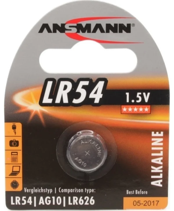 Ansmann Αλκαλική Μπαταρία Ρολογιών LR54 1.5V 1τμχ 5015313