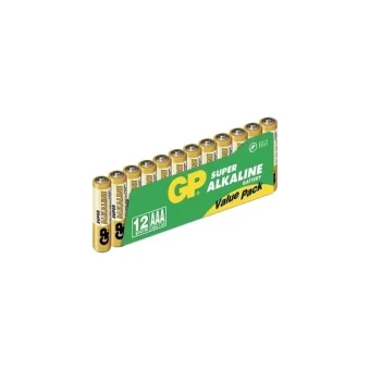 GP Batteries Super Αλκαλικές Μπαταρίες AAA 1.5V 12τμχ GPSUP24A583S12