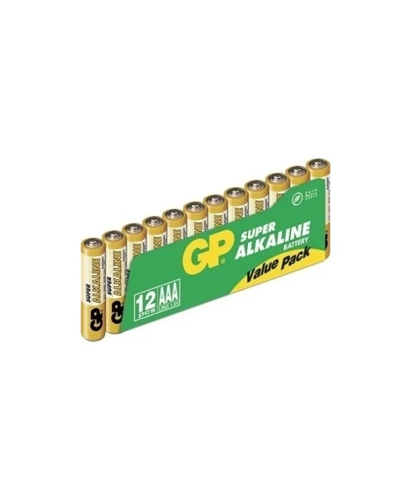 GP Batteries Super Αλκαλικές Μπαταρίες AAA 1.5V 12τμχ GPSUP24A583S12