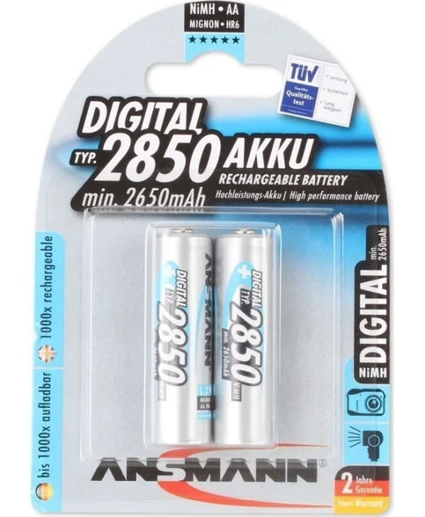 Ansmann Digital Επαναφορτιζόμενες Μπαταρίες AA Ni-MH 2850mAh 1.2V 2τμχ 5035082