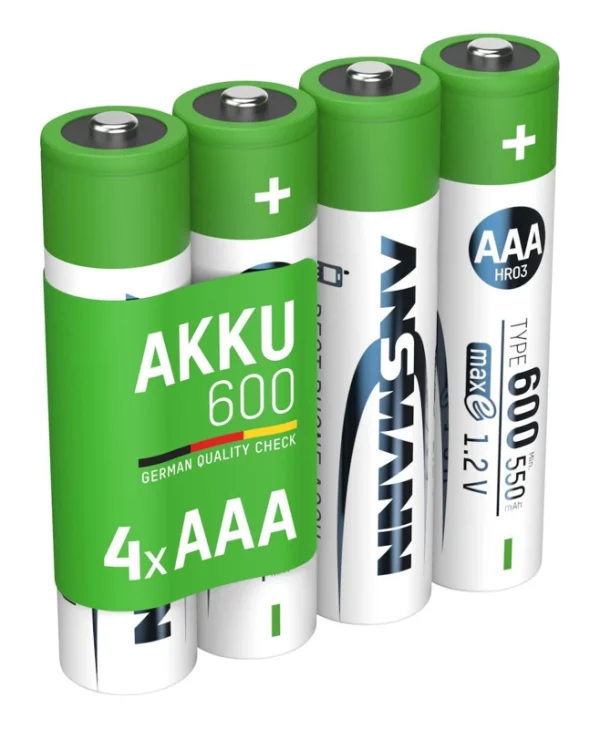 Ansmann Akku Επαναφορτιζόμενες Μπαταρίες AAA Ni-MH 4τμχ 1311-0022