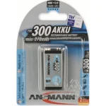 Ansmann Επαναφορτιζόμενη Μπαταρία 9V Ni-MH 300mAh 1τμχ 5035453