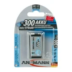 Ansmann Επαναφορτιζόμενη Μπαταρία 9V Ni-MH 300mAh 1τμχ 5035453 - Image 6