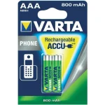 Varta Accu Phone Power Επαναφορτιζόμενες Μπαταρίες AAA Ni-MH 800mAh 2τμχ 58398101402 - Image 2