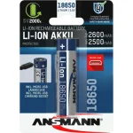 Ansmann Επαναφορτιζόμενη Μπαταρία 18650 Li-ion 2600mAh 3.6V 1τμχ 1307-0002 - Image 2