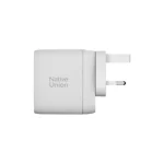 Native Union Φορτιστής Χωρίς Καλώδιο GaN με 2 Θύρες USB-A και Θύρα USB-C 67W Power Delivery Λευκός FAST-PD67-WHT-2CA - Image 4