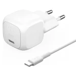 Belkin Φορτιστής με Θύρα USB-C και Καλώδιο USB-C - USB-C 20W Power Delivery Λευκός (BOOST Charge) WCA009KQ1MWH-B6 - Image 4