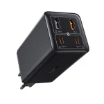 Baseus Φορτιστής GaN με 2 Θύρες USB-A και 2 Θύρες USB-C και Καλώδιο USB-C - USB-C 100W Power Delivery Μαύρος (P10162705112-00) - Image 2