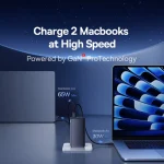 Baseus Φορτιστής GaN με 2 Θύρες USB-A και 2 Θύρες USB-C και Καλώδιο USB-C - USB-C 100W Power Delivery Μαύρος (P10162705112-00) - Image 4