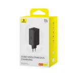 Baseus Φορτιστής GaN με 2 Θύρες USB-A και 2 Θύρες USB-C και Καλώδιο USB-C - USB-C 100W Power Delivery Μαύρος (P10162705112-00) - Image 5