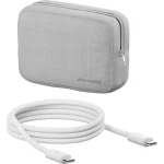 Alogic Φορτιστής GaN με Θύρα USB-A και 2 Θύρες USB-C και Καλώδιο USB-C - USB-C 100W Λευκός (Rapid Power) WCM3X100G - Image 2