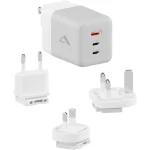 Alogic Φορτιστής GaN με Θύρα USB-A και 2 Θύρες USB-C και Καλώδιο USB-C - USB-C 67W Λευκός (WCM3X67G) - Image 2