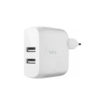 Belkin Φορτιστής με 2 Θύρες USB-A και Καλώδιο Lightning 24W Λευκός (Boost Charge) WCD001vf1MWH - Image 2