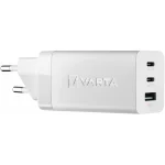 Varta Φορτιστής Χωρίς Καλώδιο GaN με Θύρα USB-A και 2 Θύρες USB-C 65W Λευκός (57956 101 401)