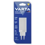 Varta Φορτιστής Χωρίς Καλώδιο GaN με Θύρα USB-A και 2 Θύρες USB-C 65W Λευκός (57956 101 401) - Image 2