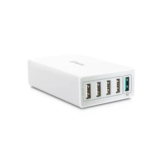 Fantec Βάση Φόρτισης με 4 Θύρες USB-A και Θύρα USB-C 40W Quick Charge 3.0 σε Λευκό χρώμα (QC3-A51) 1954