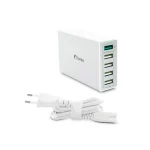 Fantec Βάση Φόρτισης με 4 Θύρες USB-A και Θύρα USB-C 40W Quick Charge 3.0 σε Λευκό χρώμα (QC3-A51) 1954 - Image 3