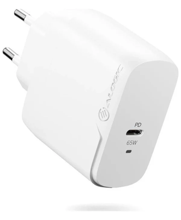 Alogic Φορτιστής Χωρίς Καλώδιο με Θύρα USB-C 65W Λευκός (WCG1X65-EU)