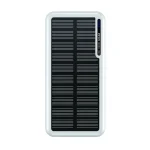 Boompods Obi Ηλιακό Power Bank 10000mAh με 2 Θύρες USB-A και Θύρα USB-C Λευκό POSWHT