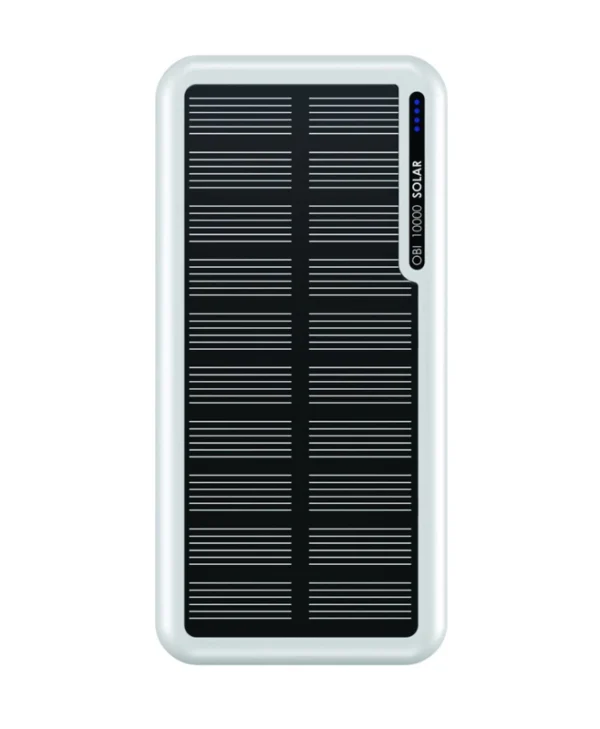 Boompods Obi Ηλιακό Power Bank 10000mAh με 2 Θύρες USB-A και Θύρα USB-C Λευκό POSWHT