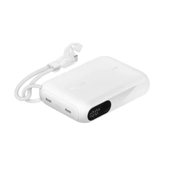 Belkin Power Bank 10000mAh 20W με 2 Θύρες USB-C Power Delivery Λευκό BPB027HQWH