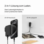 Belkin Φορτιστής με Θύρα USB-A και Θύρα USB-C και Καλώδιο USB-C - USB-C 25W Power Delivery Μαύρος (BOOST Charge Hybrid Dual Charger + Power Bank 5K) BPZ003BT1MBK-B6 - Image 6