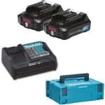 Makita Σετ 2 Μπαταριών Εργαλείου Λιθίου 12V Χωρητικότητας 2Ah με Φορτιστή BL1021B 197658-5 - Image 4