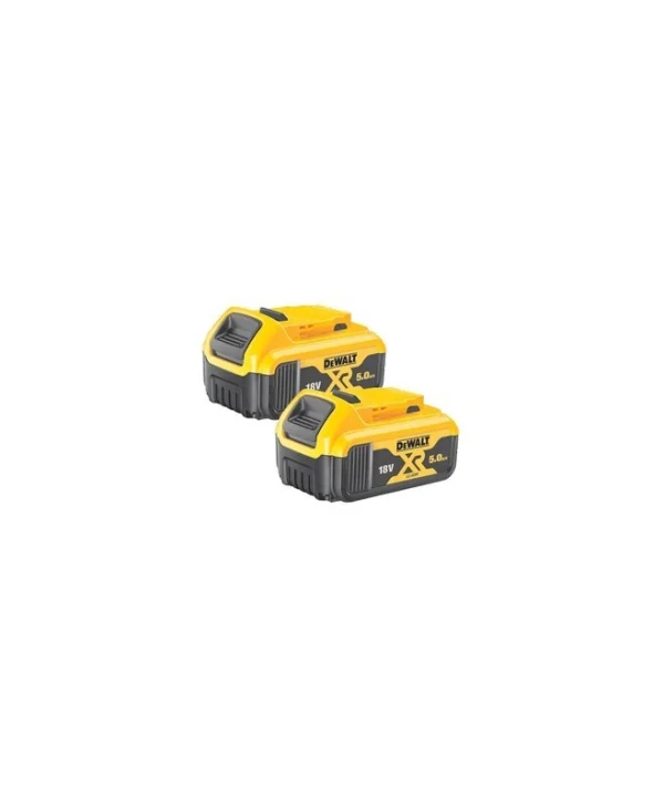 Dewalt Σετ 2 Μπαταριών Εργαλείου Λιθίου 18V με Χωρητικότητα 5Ah DCB184P2-XJ
