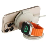 Satechi Ασύρματος Φορτιστής Qi2 15W Μπεζ (OnTheGo) ST-QTG31W - Image 5