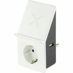 REV Φορτιστής Χωρίς Καλώδιο με Θύρα USB-A 12W Λευκός (USB Charger with Wireless Charging Cradle) 0020870103