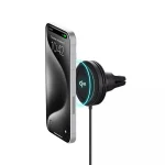 iOttie Velox Mini Βάση Κινητού Αυτοκινήτου με Μαγνήτη και Ασύρματη Φόρτιση Μαύρη VLXWCG212